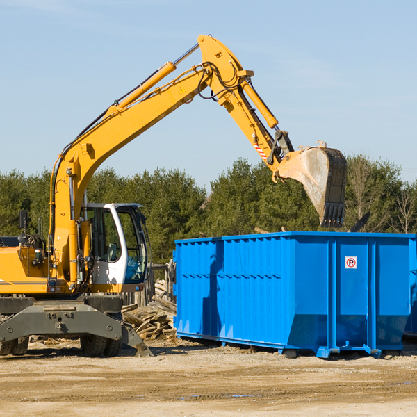 what size residential dumpster rentals are available in Benton IA